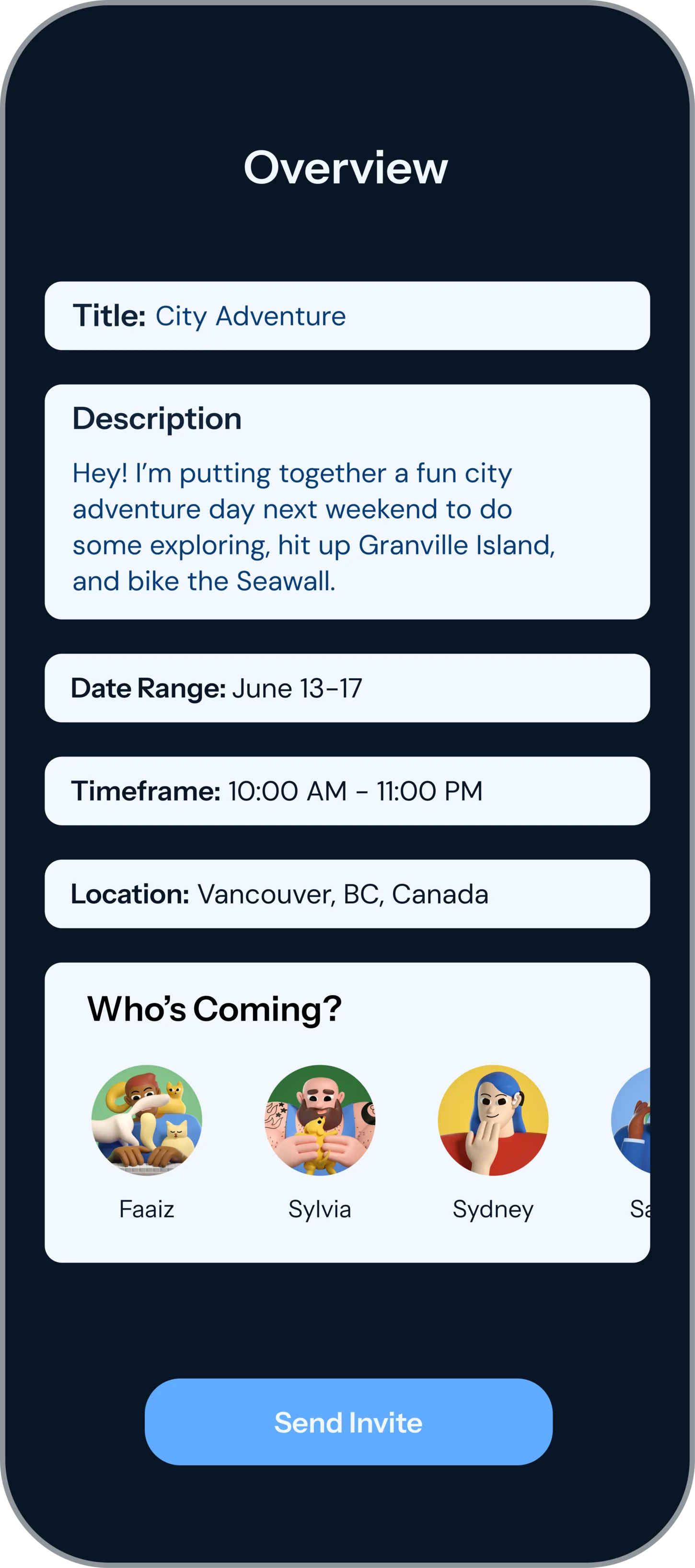 Nextime app — Plan